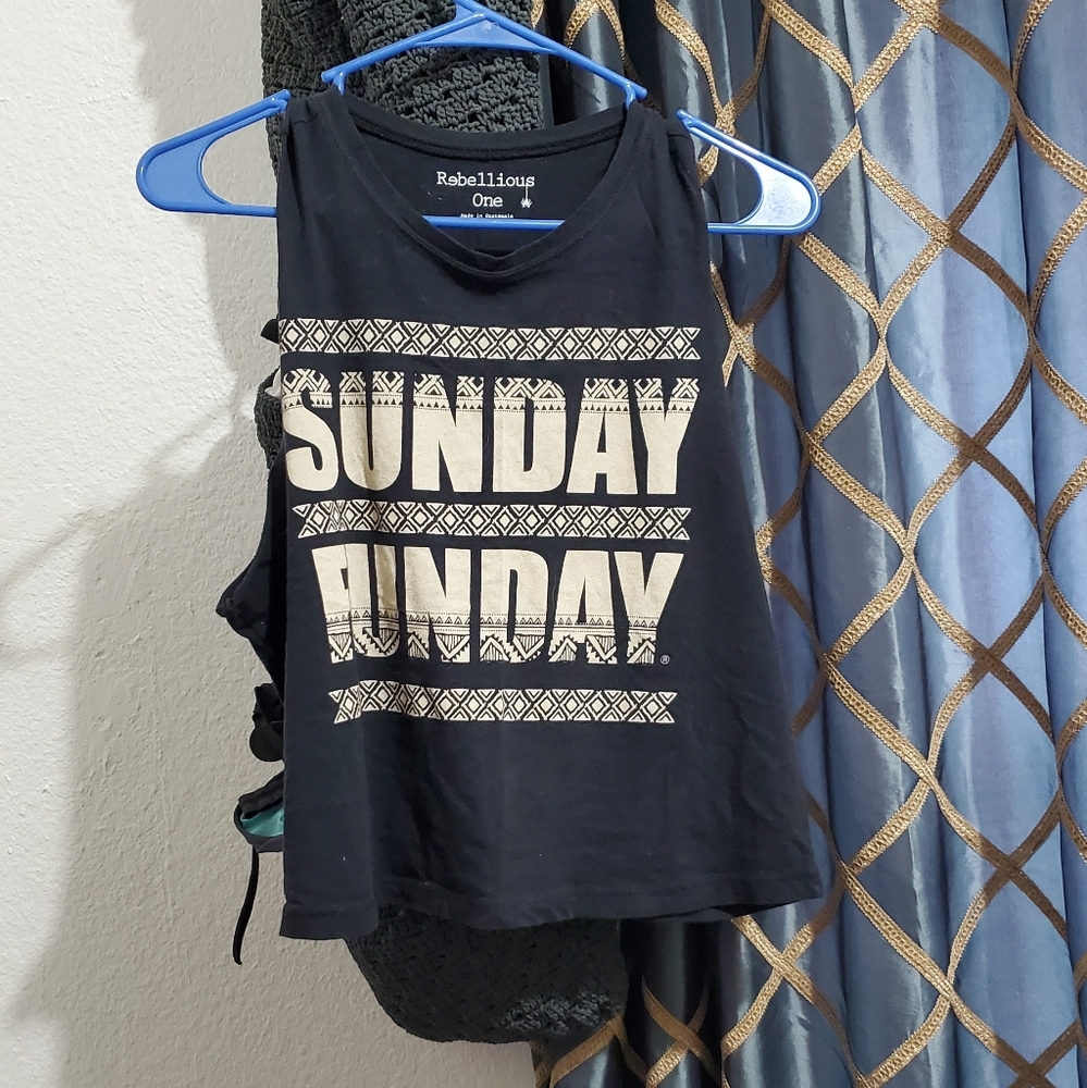 Sunday funday tank top